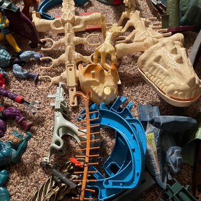 Huge lot of misc. Heman action figures,  buildings, mini comics, accessories, and much more!