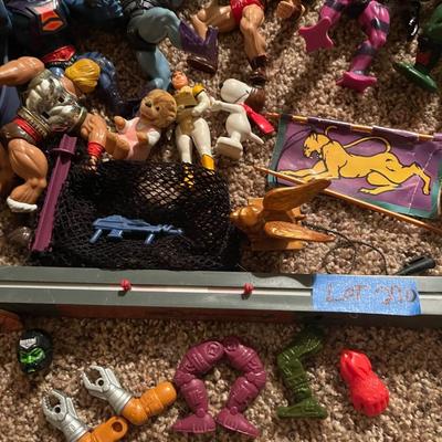 Huge lot of misc. Heman action figures,  buildings, mini comics, accessories, and much more!