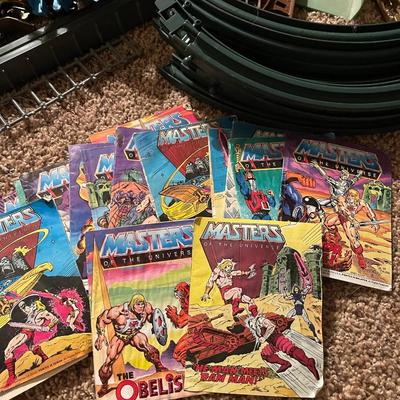 Huge lot of misc. Heman action figures,  buildings, mini comics, accessories, and much more!