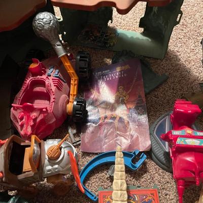 Huge lot of misc. Heman action figures,  buildings, mini comics, accessories, and much more!