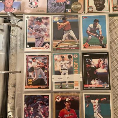 Lot of vintages O's baseball cards & memorabilia