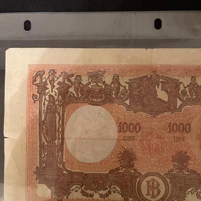 1943 Italy 1,000 Lire