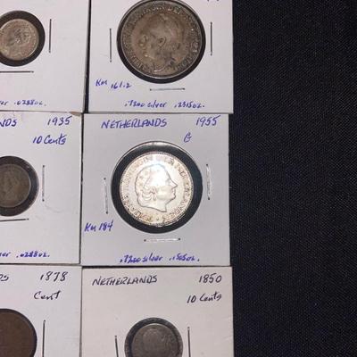 (9) Netherlands Antique coins