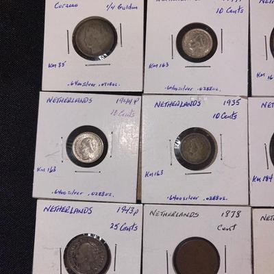(9) Netherlands Antique coins