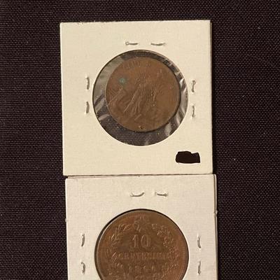 (7) Vintage coins from Italty