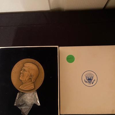 plate is sterling silver 1977 Presidential inaugural memorbilia