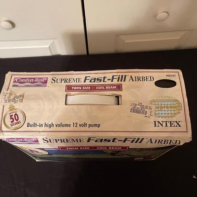 Comfort-Rest supreme fast fill airbed twinsize coil beam