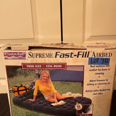 Comfort-Rest supreme fast fill airbed twinsize coil beam