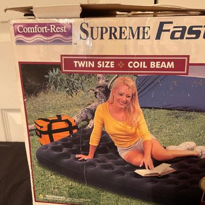 Comfort-Rest supreme fast fill airbed twinsize coil beam