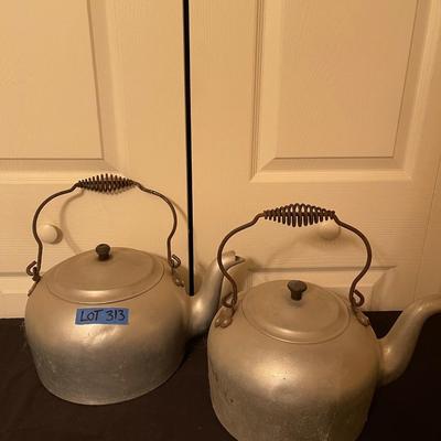 Pair of wear ever vintage teapots