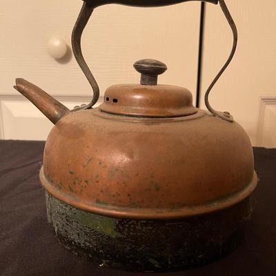 "Cosiclad" quick boil solid copper tea pot