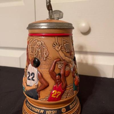 Vintage Avon " A century of basketball 1993" handcrafted in Brazil stein (10"T x 6"W) , Michael Jordan Avon...
