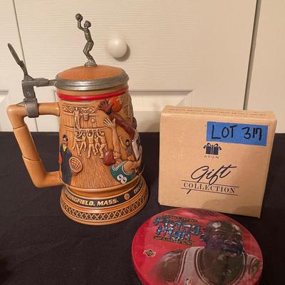 Vintage Avon " A century of basketball 1993" handcrafted in Brazil stein (10"T x 6"W) , Michael Jordan Avon...