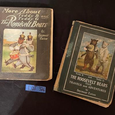 1907 "More about Teddy B and Teddy G the Roosevelt bears" and 1906 "Teddy B and Teddy G The Roosevelt bears their Travels...