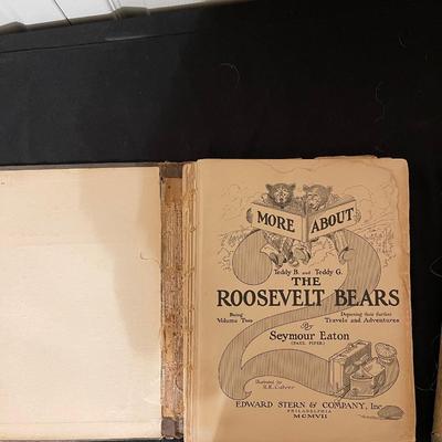 1907 "More about Teddy B and Teddy G the Roosevelt bears" and 1906 "Teddy B and Teddy G The Roosevelt bears their Travels...