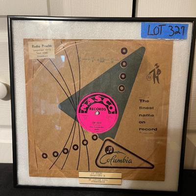 Framed Nasco Records Oh Julie The Crescendos.