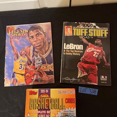 1992 Legends sports memorabillia, Tuff Stuff 2004 , 93-94 Topps basketball cards