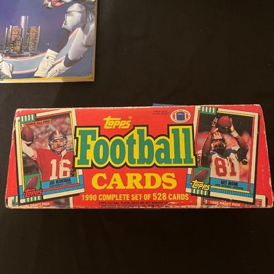 Tuff Stuff Jr. 1991 magazine, Courtney Brown Rookie card, 1990 Topps football cards, 2011 Topps NFL trading cards.