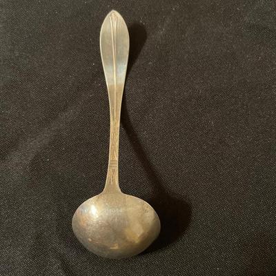 2 pieces sterling, 1 piece silverplate, 1 pin
