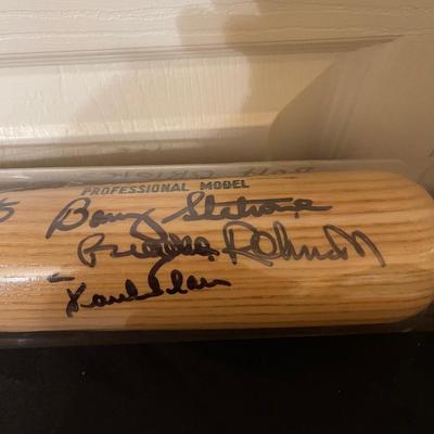 (2) Autographed Vintage Orioles Items