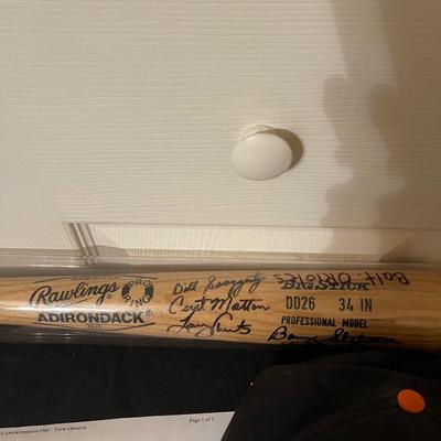 (2) Autographed Vintage Orioles Items