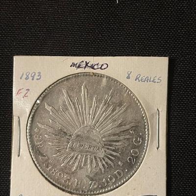 1893 Mexico silver