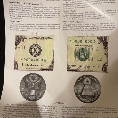 Sheet of $1 Bills