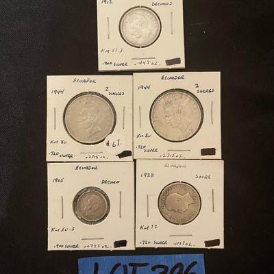 Ecuador Silver Coins