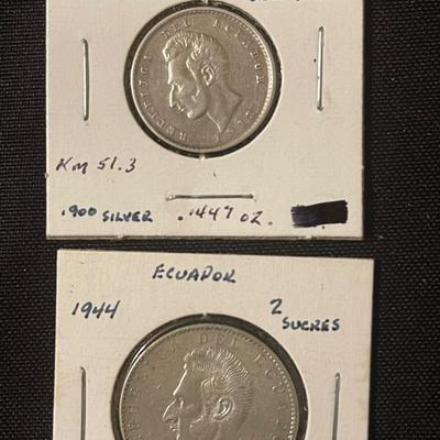 Ecuador Silver Coins
