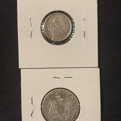 Ecuador Silver Coins
