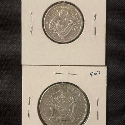 Ecuador Silver Coins