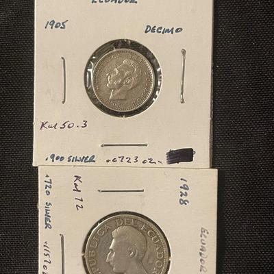 Ecuador Silver Coins