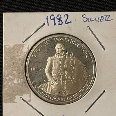 1982 Silver HD George Washington