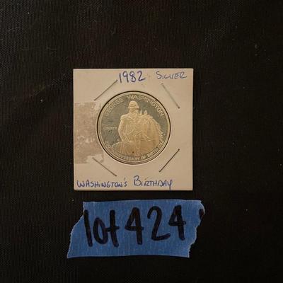 1982 Silver HD George Washington
