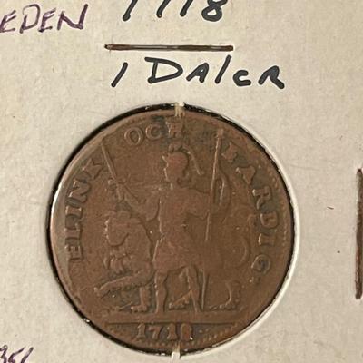 1718 Swedish Coin