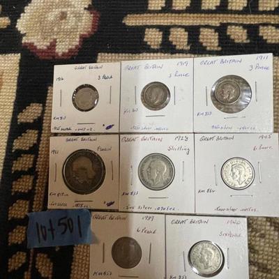Great Britain silver coins
