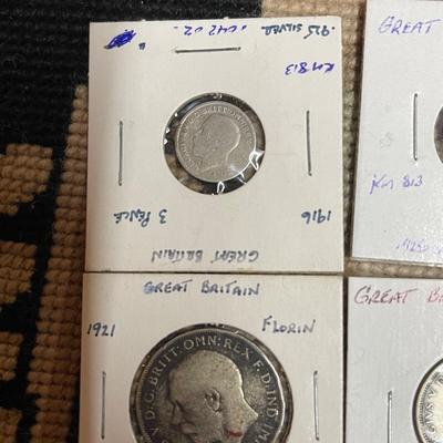 Great Britain silver coins