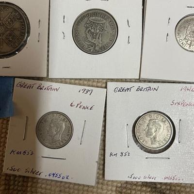Great Britain silver coins