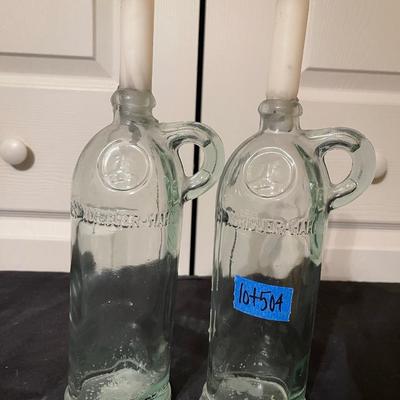 Vintage bottles/candles