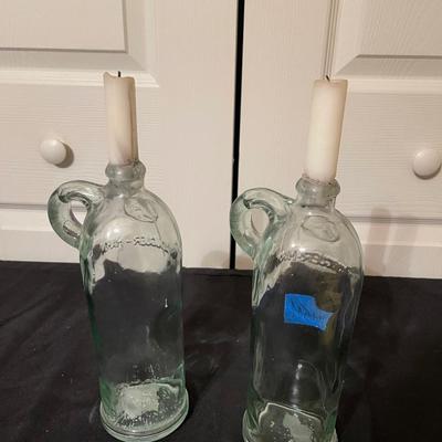 Vintage bottles/candles