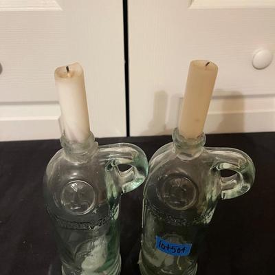 Vintage bottles/candles