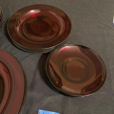 ruby Plate set