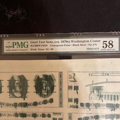 PMG Giori test Note