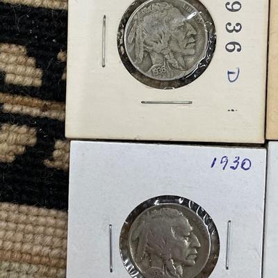 (10) Buffalo Nickels