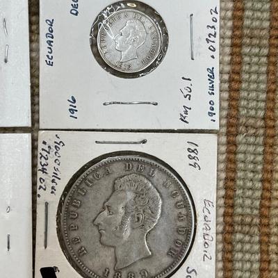 Ecuador Silver Coins