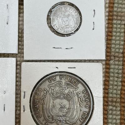 Ecuador Silver Coins