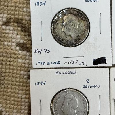 Ecuador Silver Coins