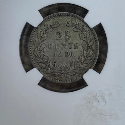 1896 Netherlands 25 cent