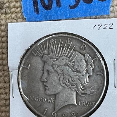 1922 Silver Peace Dollar