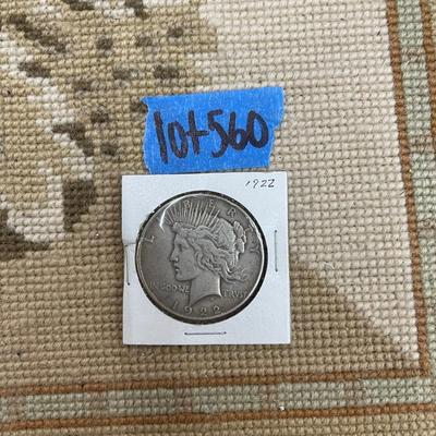 1922 Silver Peace Dollar